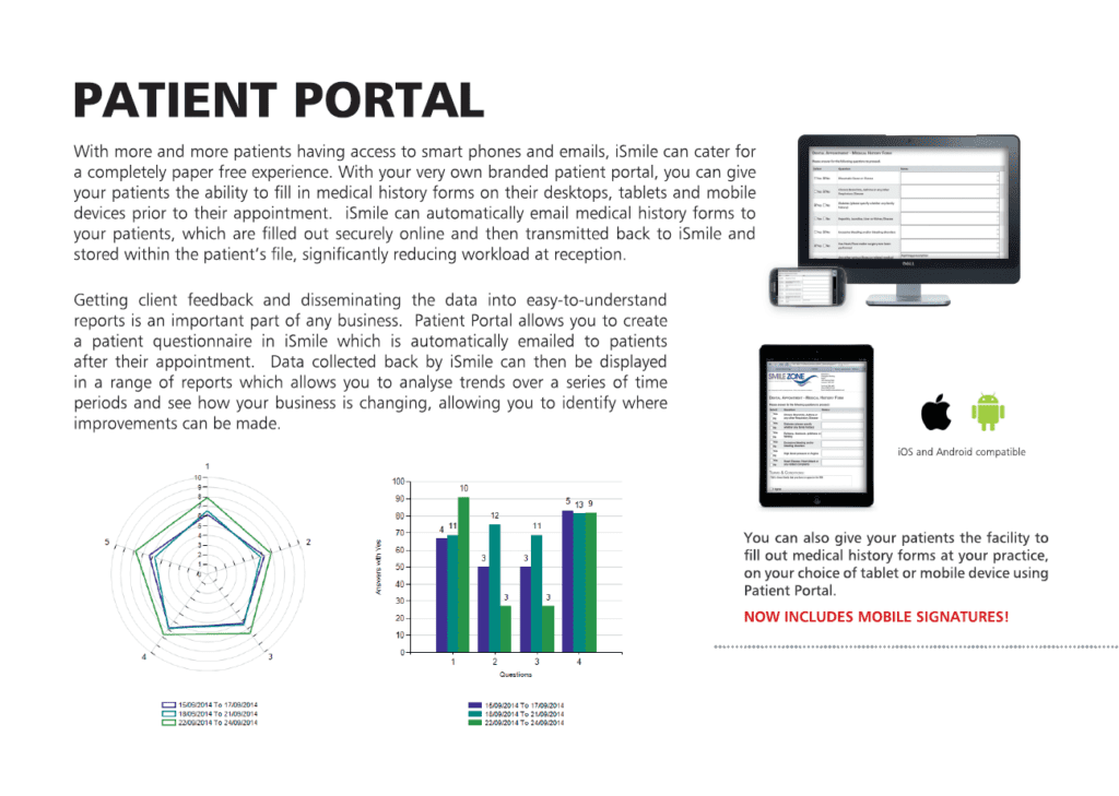 Features iSmile Dental Software